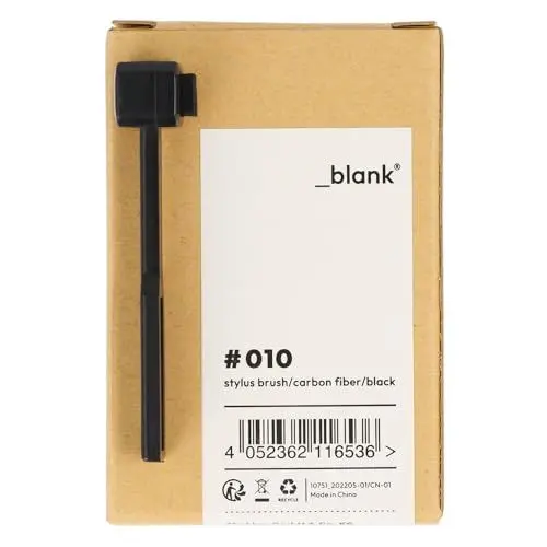 Produktbild: _blank #010 | Nadelbürste für Schallplattennadeln | Kohlefaser | Carbon | schwarz