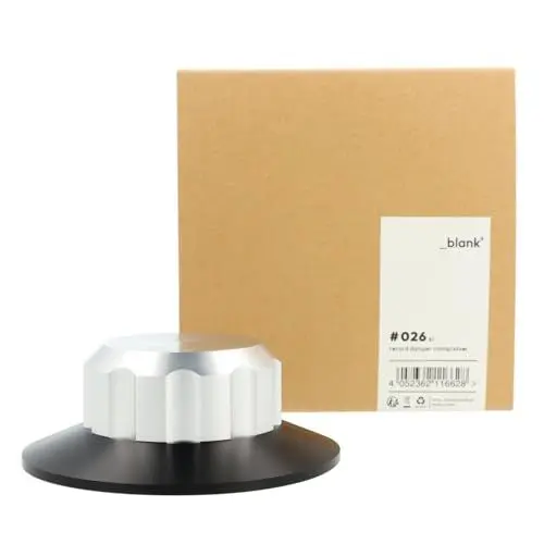 Produktbild: _blank #026si | Schallplattenklemme VC150 zum Fixieren der Schallplatte auf dem Plattenspieler | Plattenklemme | Klemme | Aluminium | silbern